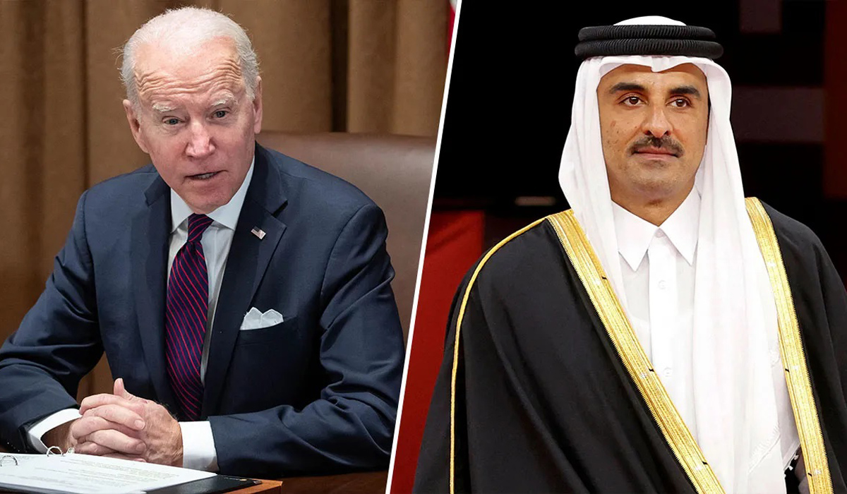 HH the Amir Discusses with US President Joint Mediation Efforts to End the War on Gaza Strip